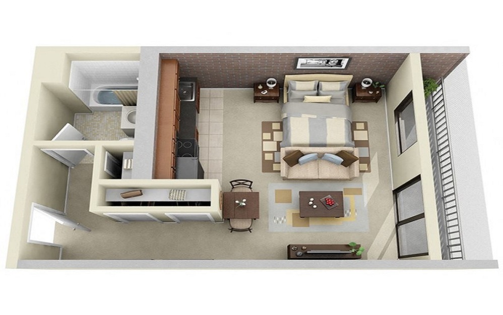 Studio apartment home