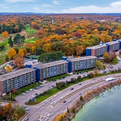 from above the green from above